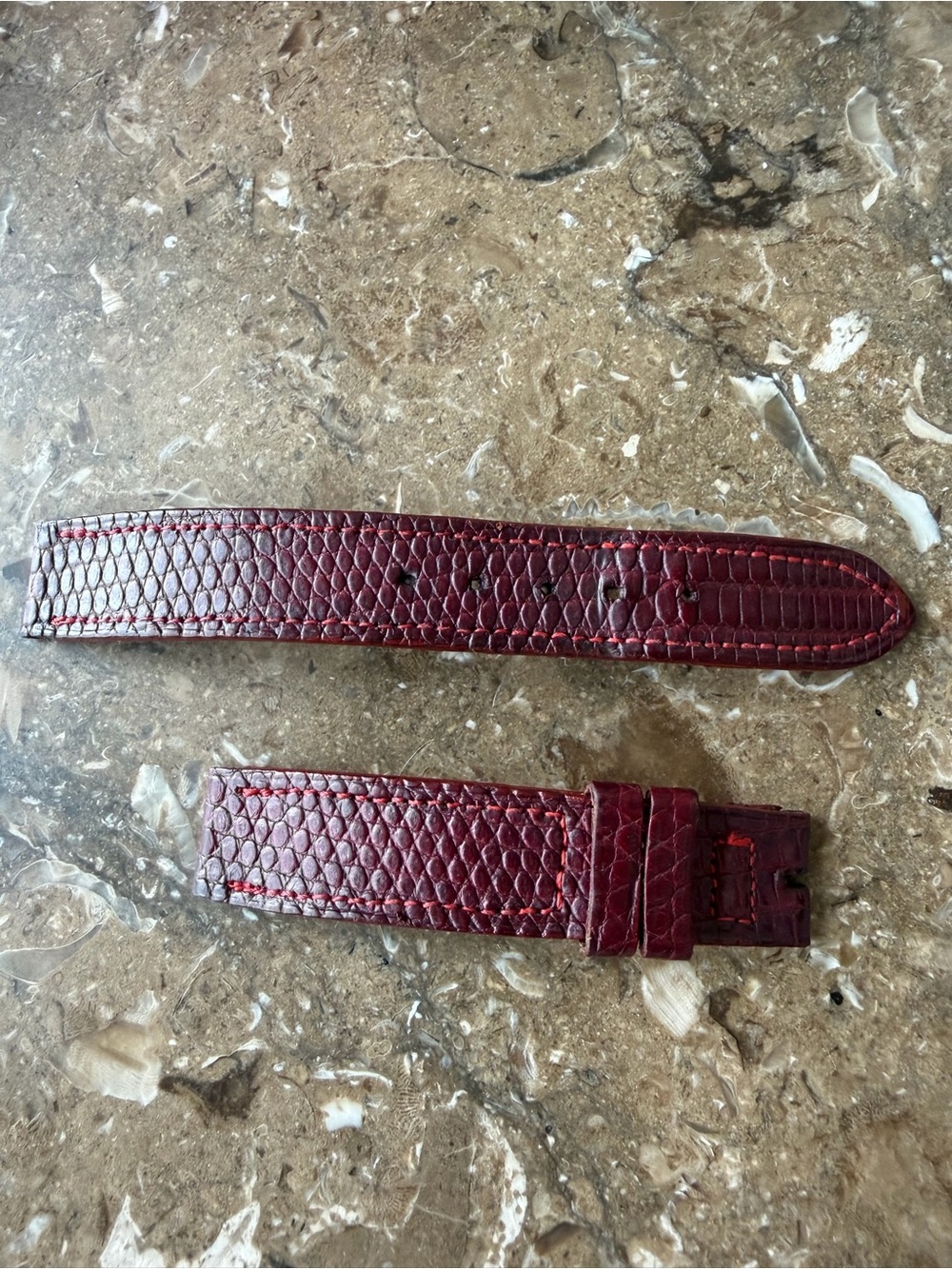Vintage CARTIER lizard tank genuine straps - Picture 3 of 8